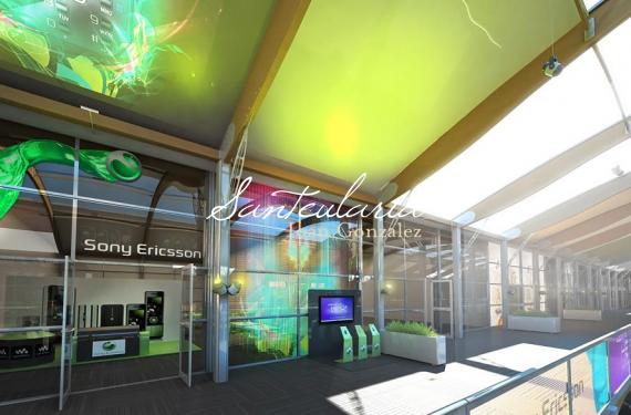 Creation of structures and interiors models for the Mobile World Congress in Barcelona 2011