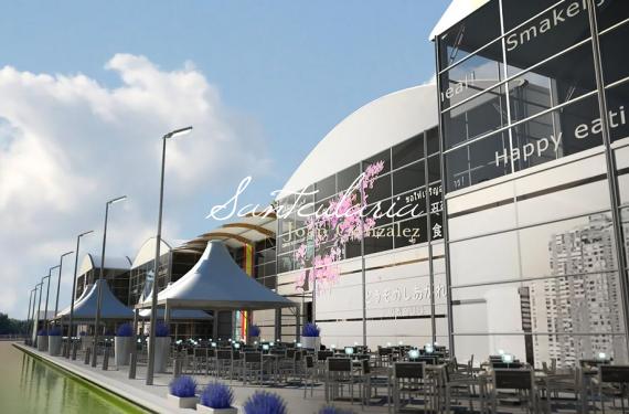 Creació dels entorns i espais interiors de les zones VIP per a importatnt torneig de tenis a Madrid 2010