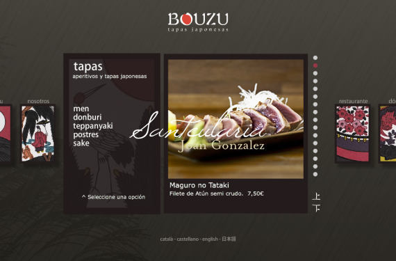 Creació de lloc web per a Restaurant de Tapes Japoneses de Barcelona
