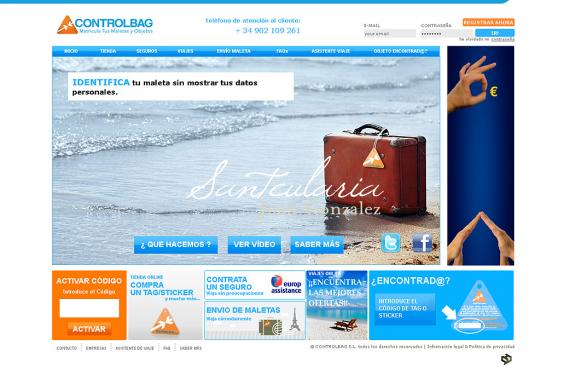 Creación completa de pagina web de servicios para el viajero.