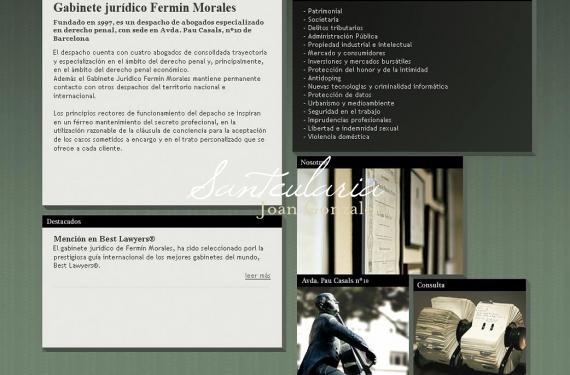 Created website for popular law firm in Barcelona
