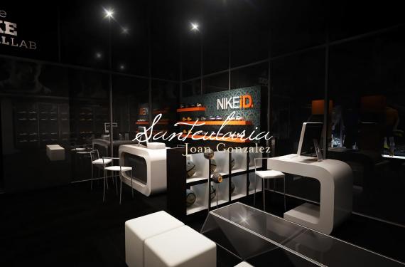 3D modeling and design of commercial spaces for major clothing brand.