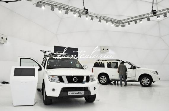 Creation of environments and models for the creation of the Nissan's Stand at the Barcelona Motor Show 2011