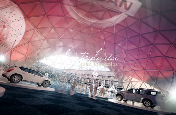 Creation of environments and models for the creation of the Nissan's Stand at the Barcelona Motor Show 2011